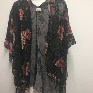Flocked Evening Jacket/Kimono